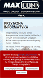 Mobile Screenshot of maxcon.pl